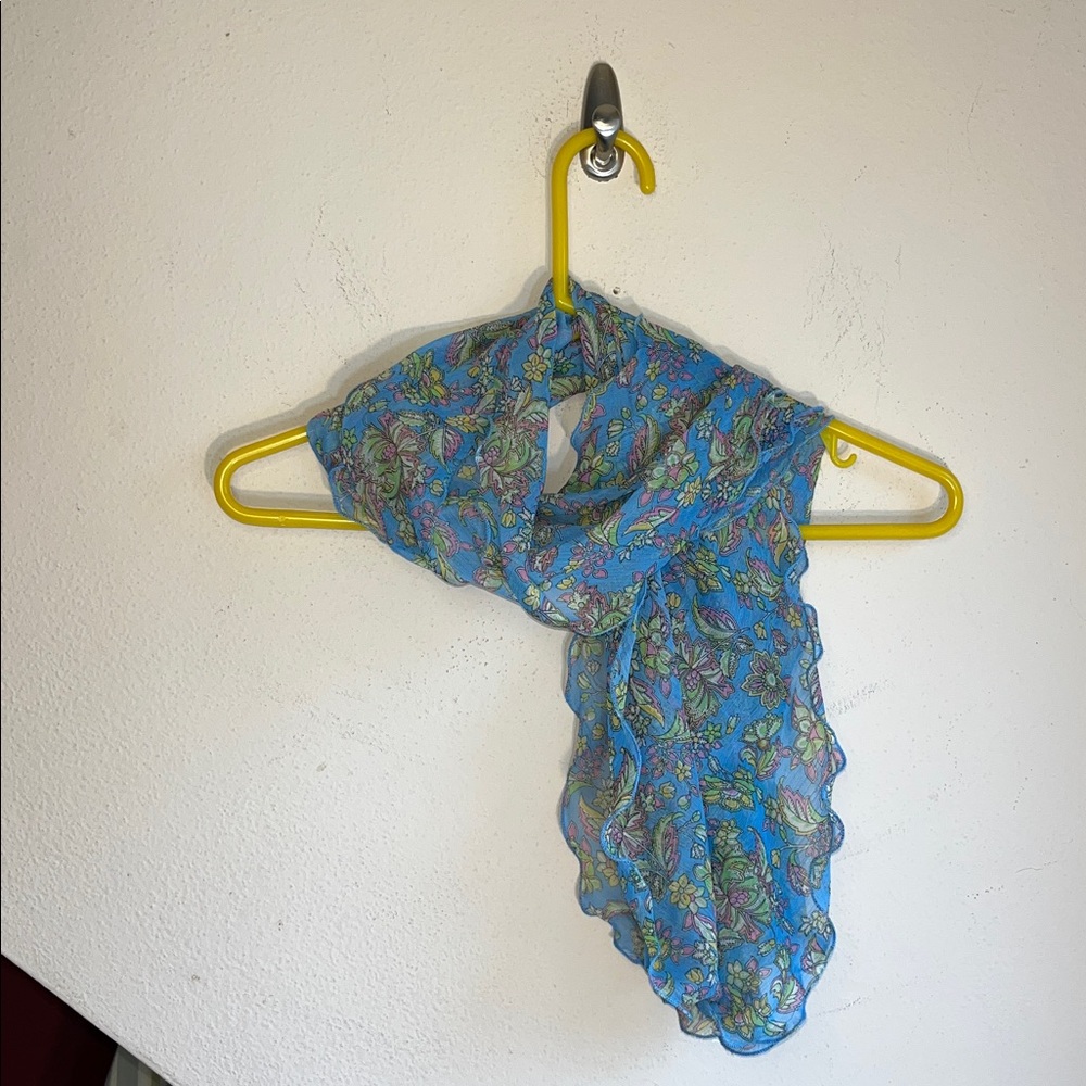 Chaps Multicolor Floral Sheer Scarf